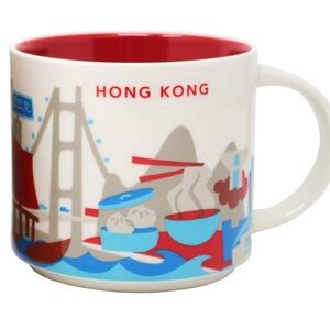 Starbucks Hong Kong Mug - Red and White